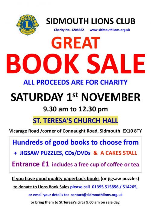 Lions Great Book Sale poster master 01.11.25