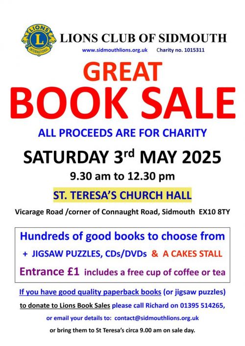 Lions Great Book Sale poster master for 03.05.25
